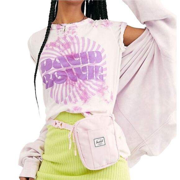 Chaser David Bowie Purple Tie Dye Tee Size L NWT - Picture 1 of 7